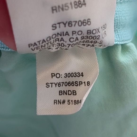 Patagonia Girls' Baggies Shorts in Bend Blue Size Large - Picture 5 of 6